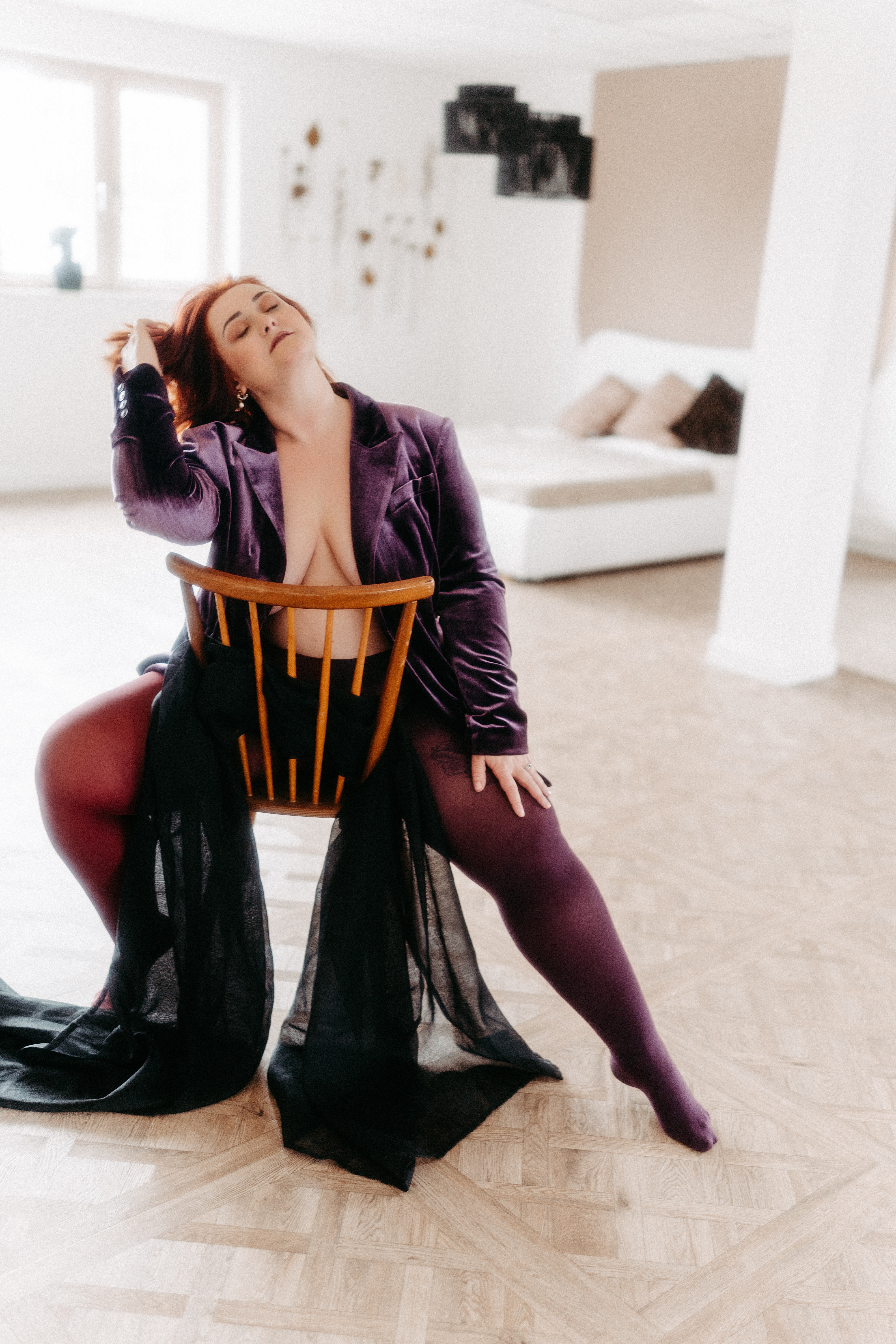 Kim bei ihrem Boudoirshooting